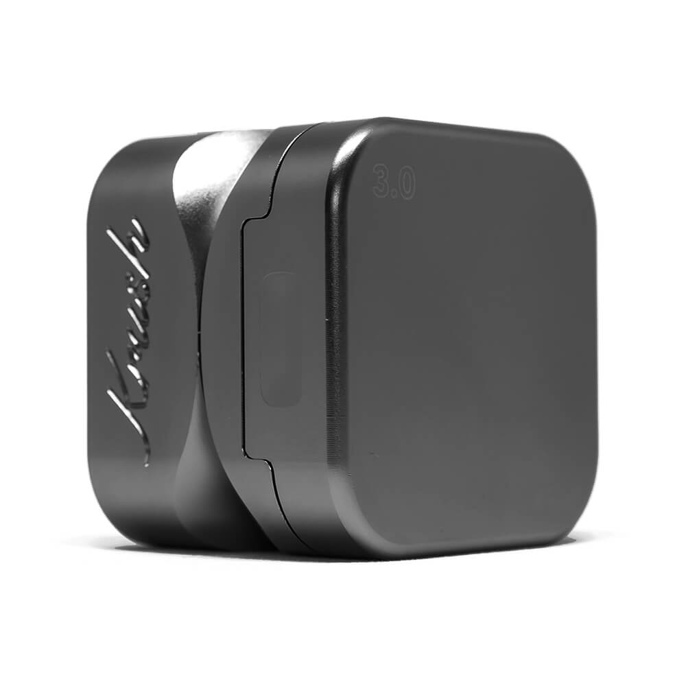Krush Kube 3.0 Black Aluminum Grinder 3 Parts – 55mm