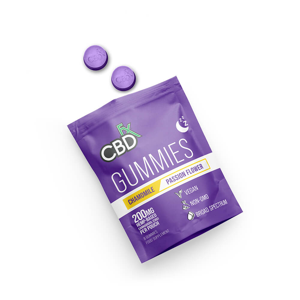CBDfx Sleep Chamomile Passion Flower 200mg CBD Vegan Gummies (10x32g)